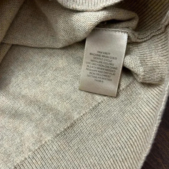 Foundry Supply Quarter Zip Sweater Size 2XLT Tall Beige Long Sleeve Lightweight - Picture 6 of 13